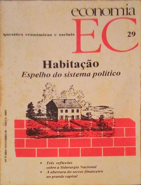 ECONOMIA EC, QUESTÃ•ES ECONÃ“MICAS E SOCIAIS, NÂº 29.