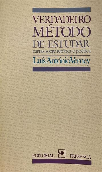 VERDADEIRO METODO DE ESTUDAR: CARTAS SOBRE RETÃ“RICA E POÃ‰TICA.