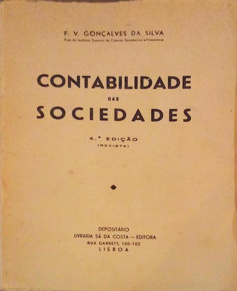 CONTABILIDADE DAS SOCIEDADES. [4.Âª EDIÃ‡ÃƒO]