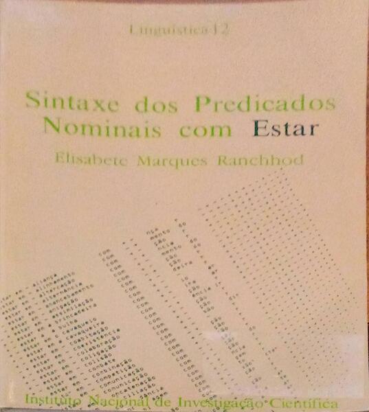 SINTAXE DOS PREDICADOS NOMINAIS COM ESTAR.