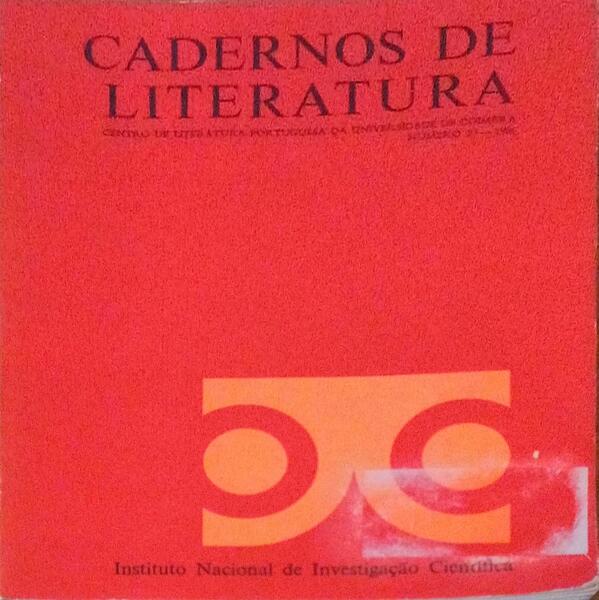 CADERNOS DE LITERATURA, N.Âº 23 - 1986.