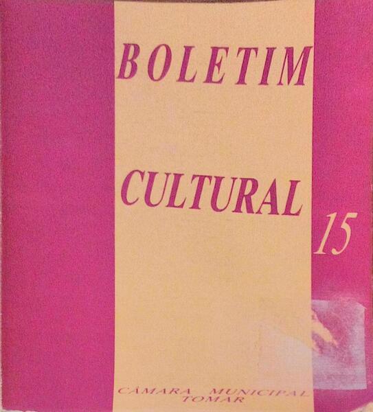 BOLETIM CULTURAL, N.Âº 15 - OUTUBRO 1991.