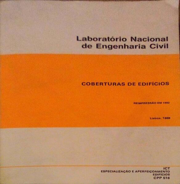 COBERTURAS DE EDIFÃCIOS. [REIMPRESSÃƒO 1992]