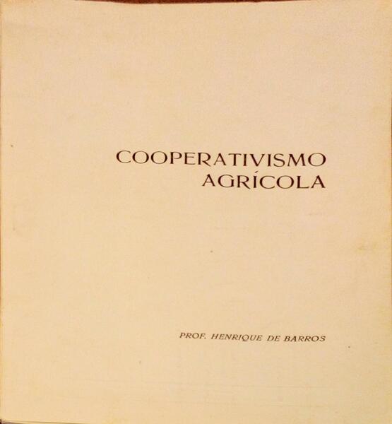 COOPERATIVISMO AGRÃCOLA.