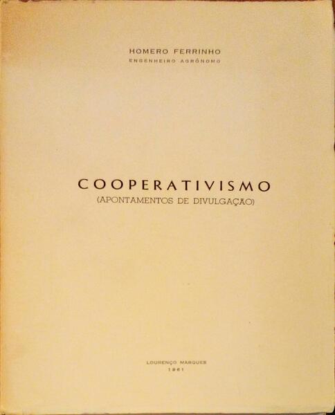 COOPERATIVISMO (APONTAMENTOS DE DIVULGAÃ‡ÃƒO).