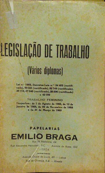 LEGISLAÃ‡ÃƒO DE TRABALHO.