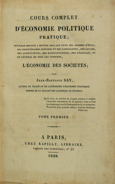 COURS COMPLET D'Ã‰CONOMIE POLITIQUE PRATIQUE;