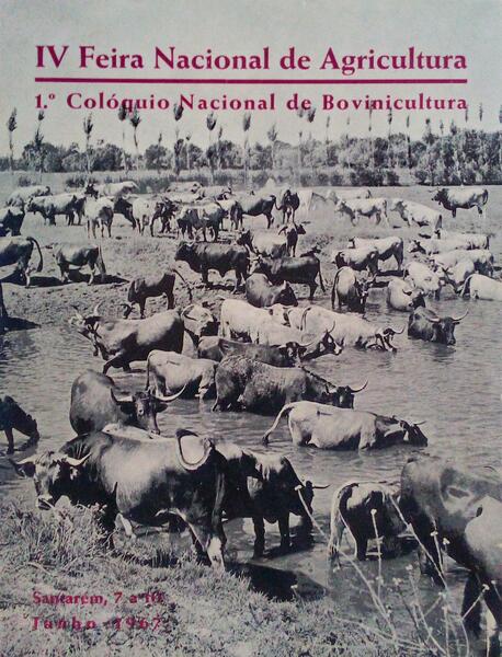 IV FEIRA NACIONAL DE AGRICULTURA, 1Âº COLÃ“QUIO NACIONAL DE BOVINIVULTURA.