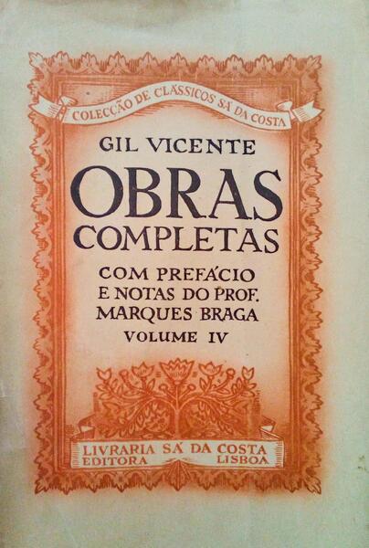 OBRAS COMPLETAS, VOLUME IV.