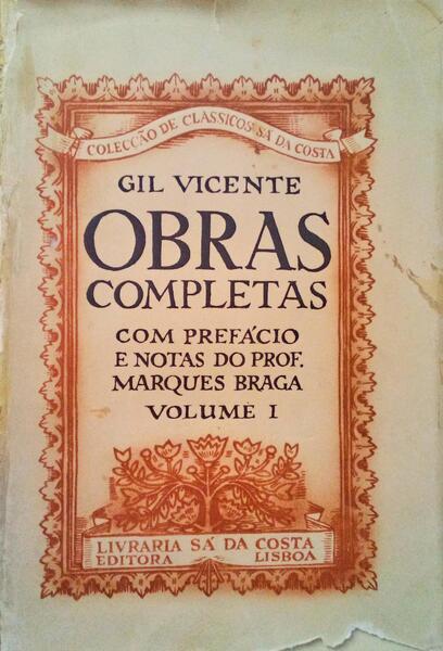 OBRAS COMPLETAS, VOLUME I.