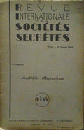 REVUE INTERNATIONALE DES SOCIÃ‰TÃ‰S SECRÃˆTES, N.Âº 14 - 15 JUILLET 1937.