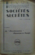 REVUE INTERNATIONALE DES SOCIÃ‰TÃ‰S SECRÃˆTES, N.áµ’Ë¢ 12 E 13 - 15 JUIN E 1áµ‰Ê³ JUILLET - 1937.