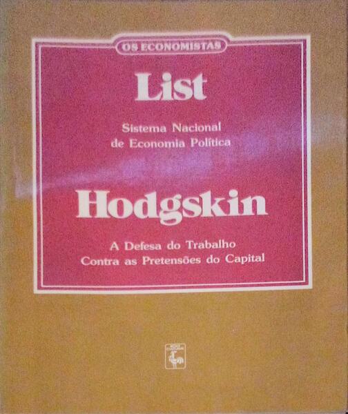 SISTEMA NACIONA DE ECONOMIA POLÃTICA. [2 OBRAS]