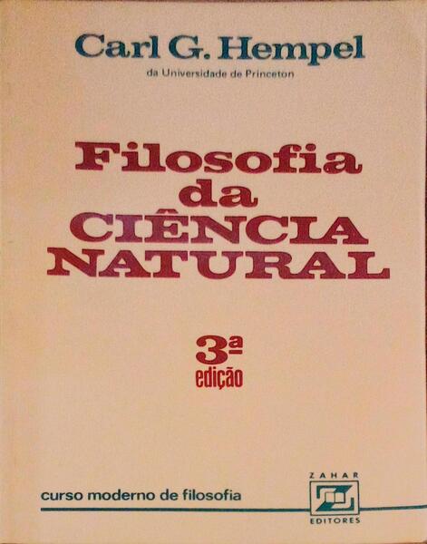 FILOSOFIA DA CIÃŠNCIA NATURAL. [3.Âª EDIÃ‡ÃƒO]