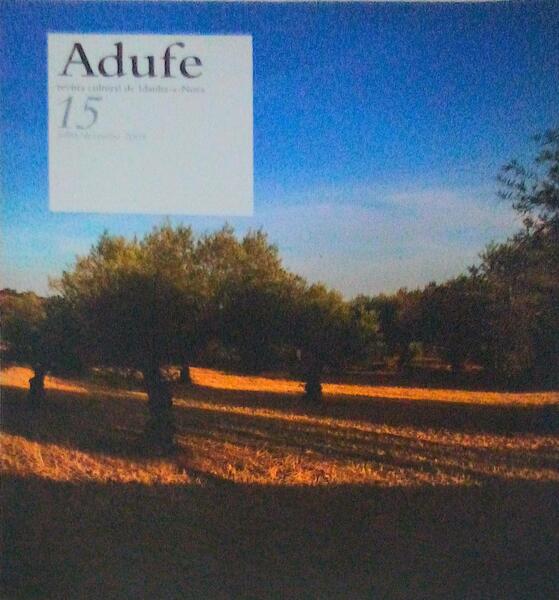 ADUFE, REVISTA CULTURAL DE IDANHA-A-NOVA, N.Âº 15 - 2009.