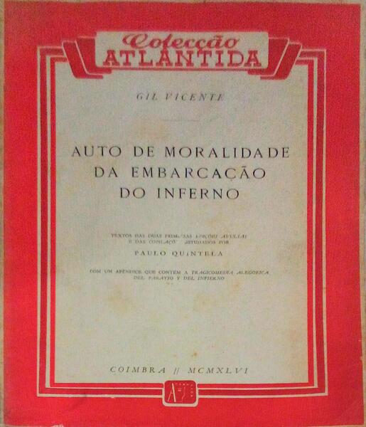 AUTO DE MORALIDADE DA EMBARCAÃ‡ÃƒO DO INFERNO.