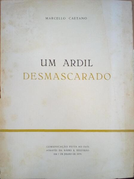 UM ARDIL DESMASCARADO. [2 DISCURSOS]