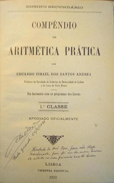 COMPÃŠNDIO DE ARITMÃ‰TICA PRÃTICA.