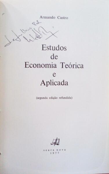ESTUDOS DE ECONOMIA TEÃ“RICA E APLICADA. [2.Âª EDIÃ‡ÃƒO]