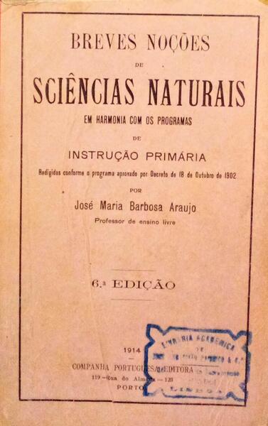 BREVES NOÃ‡Ã•ES DE SCIÃŠNCIAS NATURAIS.