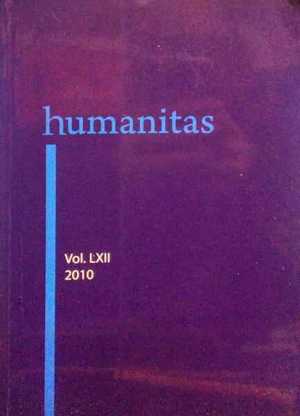 HUMANITAS, VOL. LXII.