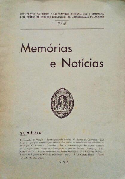 MEMÃ“RIAS E NOTÃCIAS N.Âº 38.