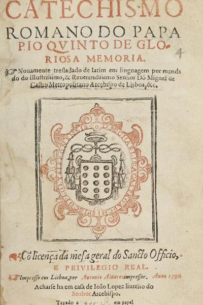CATECHISMO ROMANO DO PAPA PIO QVINTO DE GLORIOSA MEMORIA.