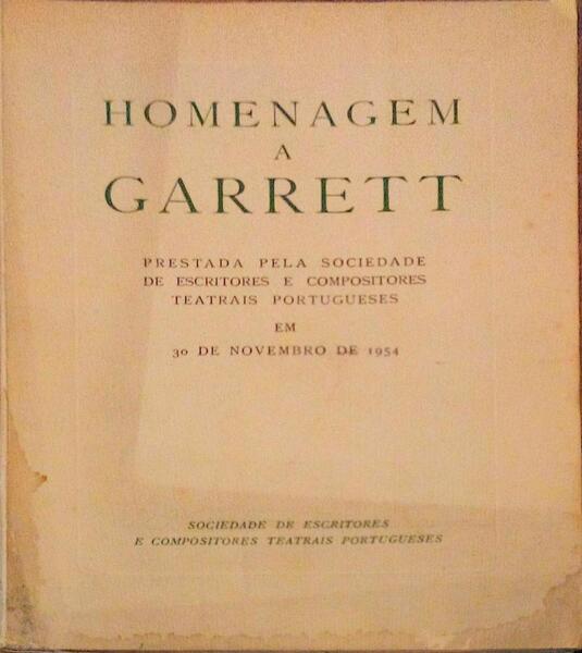 HOMENAGEM A GARRETT.