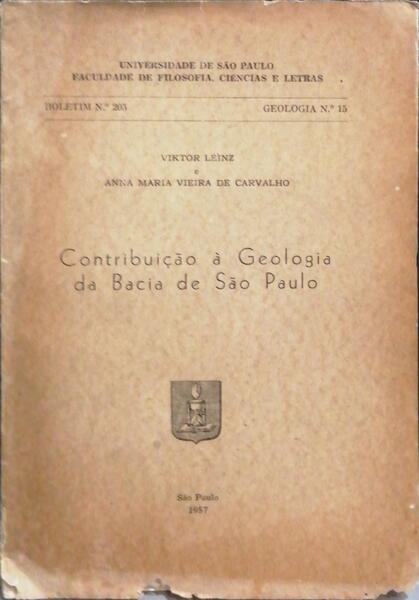 CONTRIBUIÃ‡ÃƒO Ã€ GEOLOGIA DA BACIA DE SÃƒO PAULO.