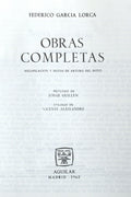 GARCÍA LORCA. (Federico) OBRAS COMPLETAS. [4.ª EDIÇÃO].