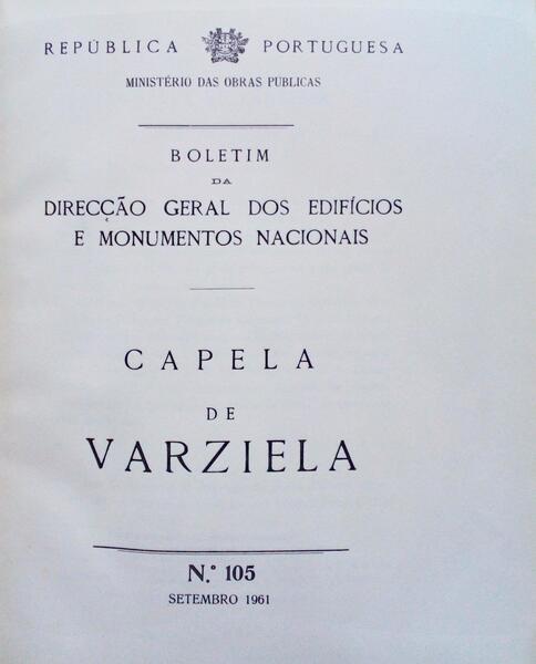CAPELA DE VARZIELA, N.º 105, SETEMBRO 1961.
