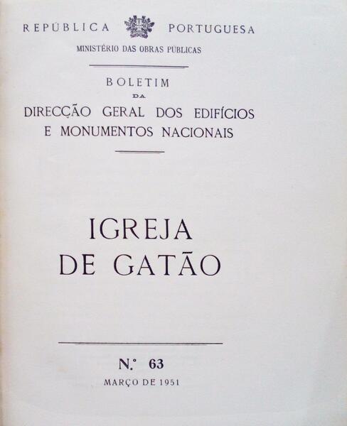 IGREJA DE GATÃO, N.º 63, MARÇO DE 1951.