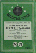 METASTASIO, Goldoni e Alfieri. OBRAS PRIMAS DO TEATRO ITALIANO (SÉCULO XVIII).