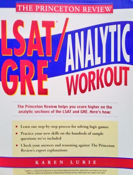 LURIE. (Karen) LSAT/GRE ANALYTIC WORKOUT.