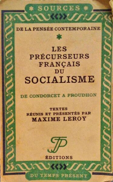 LES PRÉCURSEURS FRANÇAIS DU SOCIALISME.