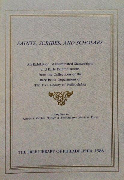 SAINTS, SCRIBES AND SCHOLARS.
