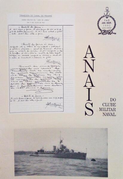 ANAIS DO CLUBE MILITAR NAVAL, VOLUME CXXII - 1992, JANEIRO A MARÇO.