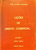 OLIVEIRA ASCENSÃO. (José de) DIREITO COMERCIAL, VOL. I, PARTE GERAL.