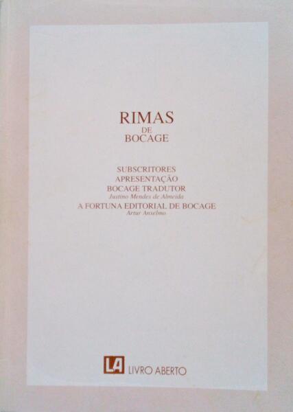 RIMAS DE BOCAGE.