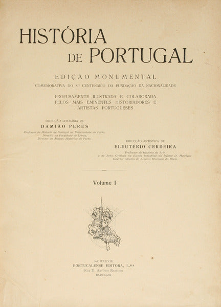 PERES. (Damião) HISTÓRIA DE PORTUGAL. [8 VOLUMES.]