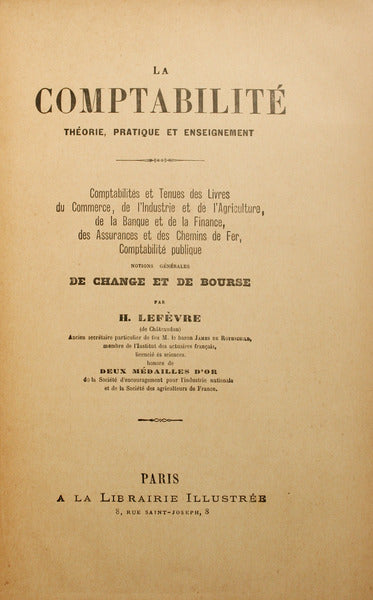 LA COMPTABILITÉ: THÉORIE, PRATIQUE ET ENSEIGNEMENT.