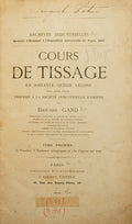 GAND. (Édouard) COURS DE TISSAGE EN SOIXANTE-QUINZE LEÇONS. [2 VOLUMES]