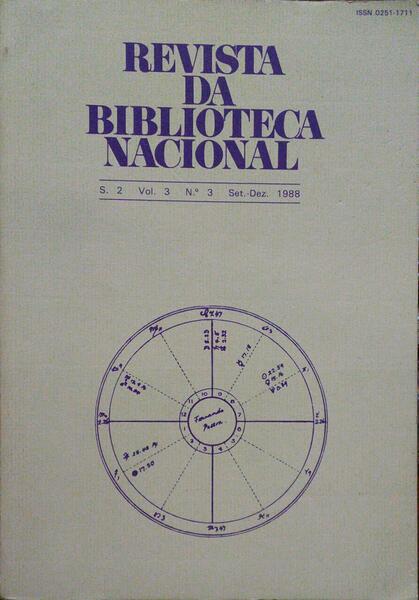 REVISTA DA BIBLIOTECA NACIONAL, N.º 3, SETEMBRO - DEZEMBRO 1988.
