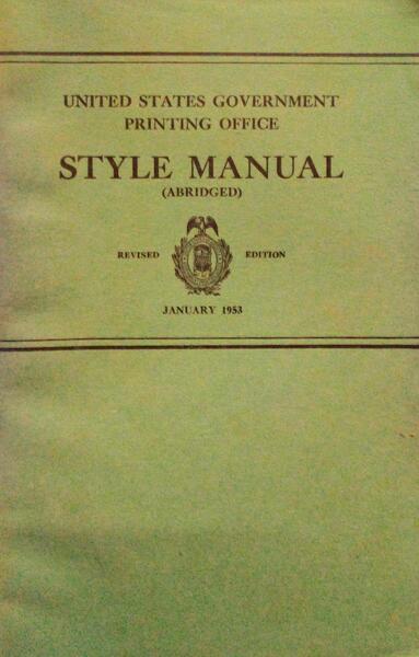 STYLE MANUAL (ABRIDGED).
