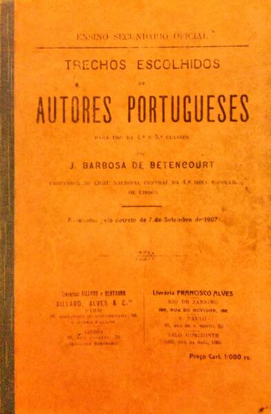 TRECHOS ESCOLHIDOS DE AUTORES PORTUGUESES.