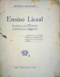 ENSINO LICEAL: REFORMA DOS ESTUDOS E RESPECTIVOS PROGRAMAS.