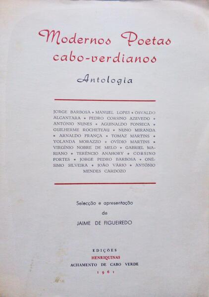 MODERNOS POETAS CABO-VERDIANOS.