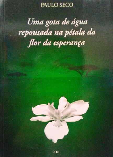 UMA GOTA DE Ã?GUA REPOUSADA NA PÉTALA DA FLOR DA ESPERANÇA.