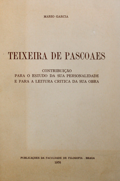 TEIXEIRA DE PASCOAES.