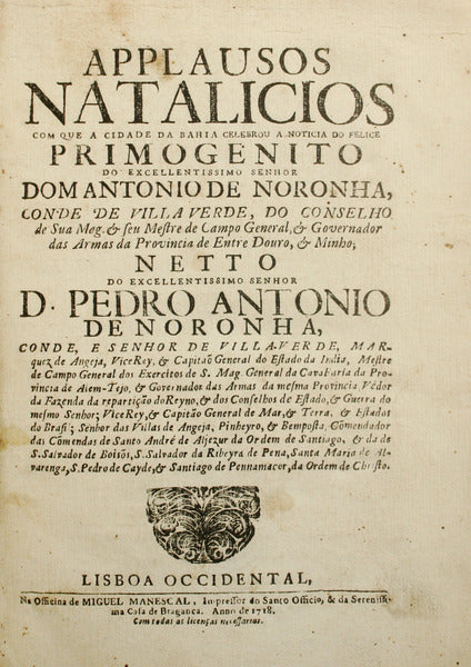 APPLAUSOS NATALICIOS [BAÃ?A, BRASIL]